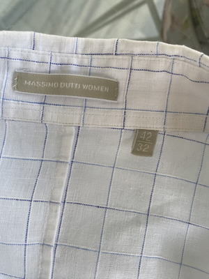 Massimo Dutti linen shirt like new, size 42, white