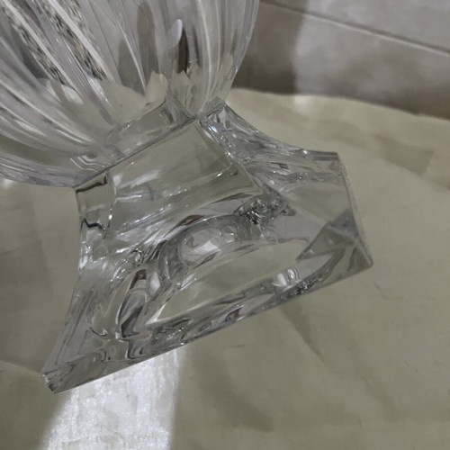 Crystal large Bohemia fondue bowl new