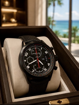 Raymond Weil Freelancer Automatic Chronograph Swiss Watch like new, black