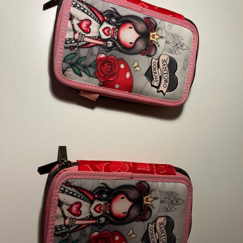 Santoro pencil cases used, pack of 2 pieces