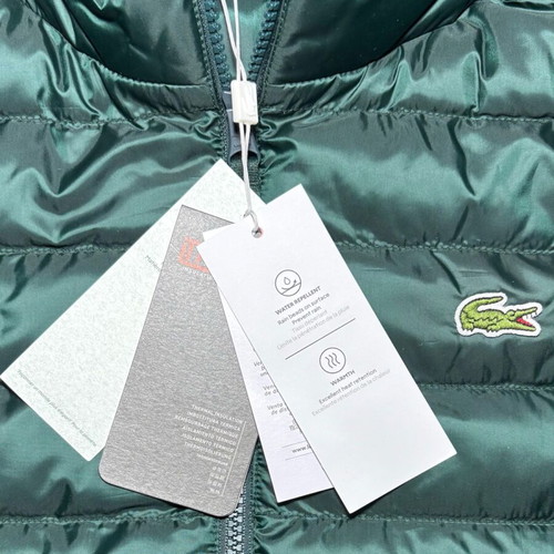 Lacoste Puffer Jacket green brand new with hood