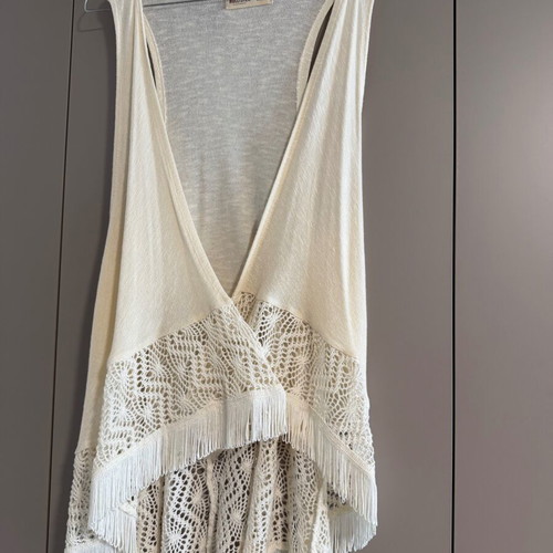 Boho vest Hollister like new, beige, one size