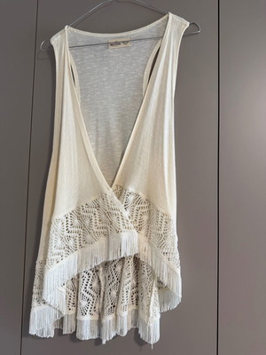 Boho vest Hollister like new, beige, one size