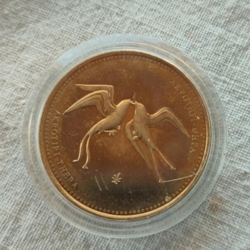 Collector's coin from Santorini Acrotiri new