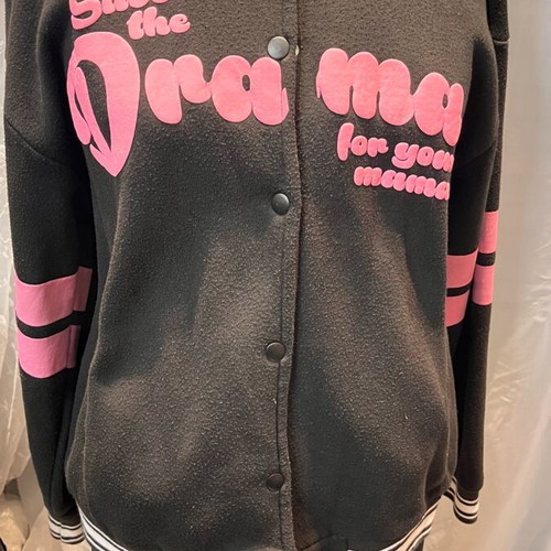 Pink Woman college jacket used, black, size M