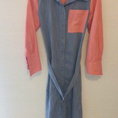 Assos dress two-tone gray with pink new, size S