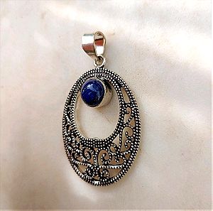 Μπλε μενταγιόν Λάπις Λαζούλη - Lapis stone pendant