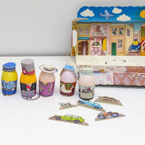 El Greco Egg Characters used, complete 1980s Easter set