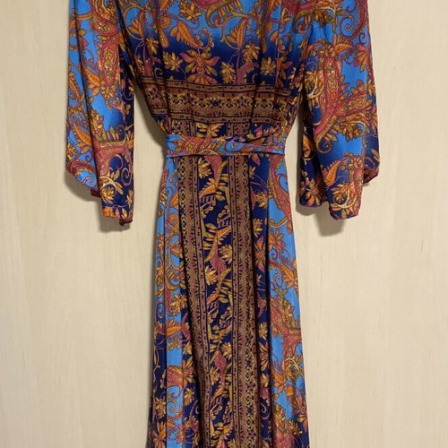 Celestino long colorful dress new, airy with belt
