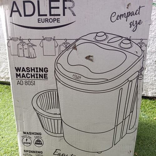 Adler washing machine 3 kg, like new, portable for camping