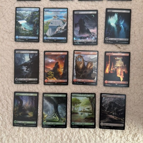 Magic: The Gathering x Final Fantasy Basic Lands Set foil new