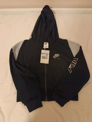 Αθλητική παιδική ζακέτα Nike Air καινούργια, 10-12 ετών, μαύρο-άσπρο
