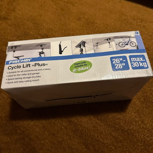 Fischer bicycle rack new for wall or ceiling