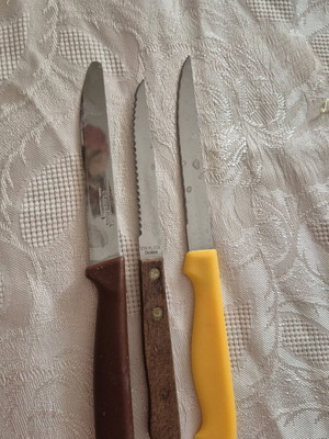 Knives used, set of 3 pieces