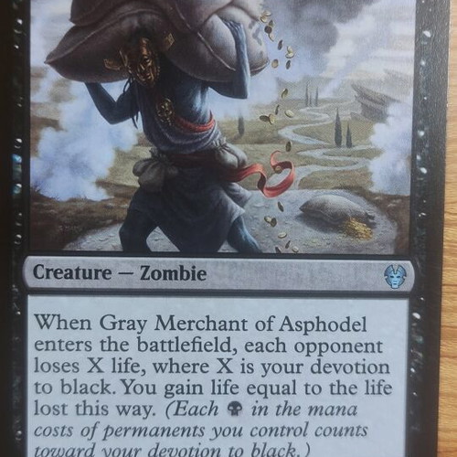 Gray Merchant of Asphodel Magic the Gathering card like new