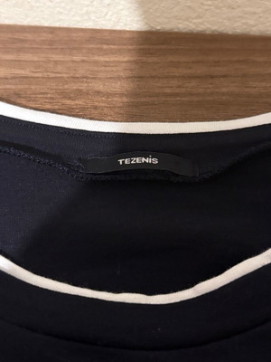Tezenis ανδρική μακρυμάνικη μπλούζα XL μπλε με λευκές λεπτομέρειες