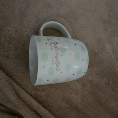 Mug like new, height 9cm, diameter 8.6cm
