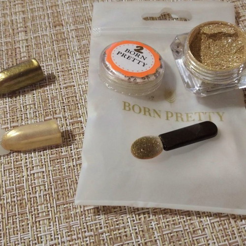 Born Pretty No - 2 Mirror Effect Nail Powder for Manicure and Pedicure New