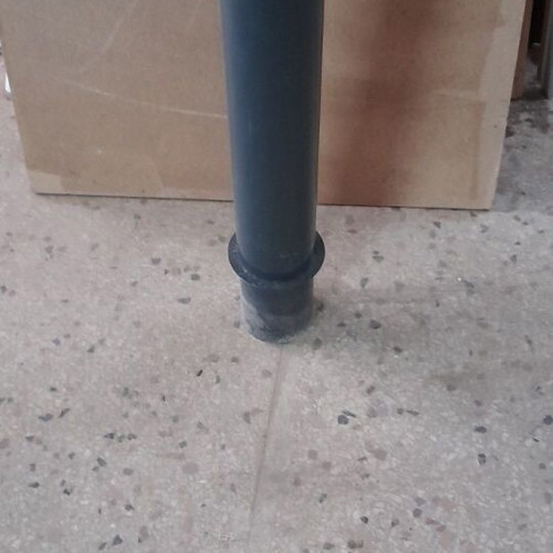 Metal bollards for sidewalks new, 75 cm height, dark green color