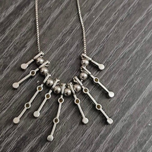 Silver necklace pendant like new, length 40 cm