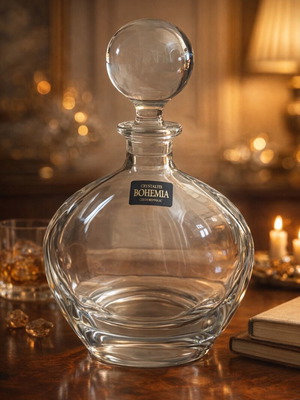 Crystalite Bohemia crystal decanter new