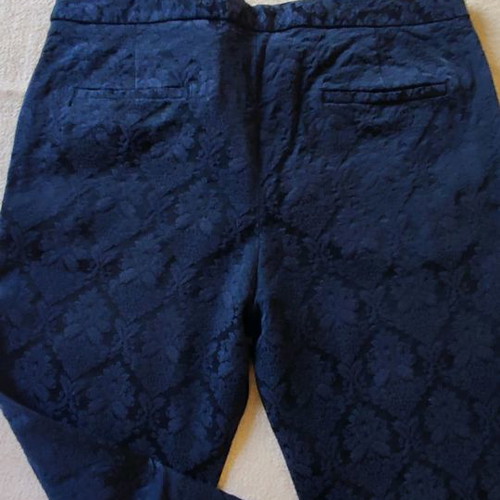 Black slim brocade pants Zara used, size M