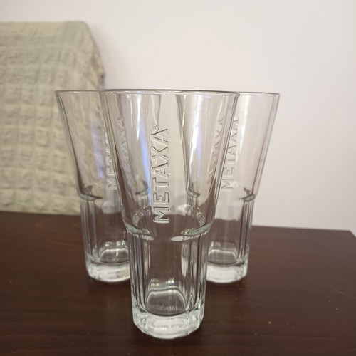 Metaxa Glasses set of 3 like new