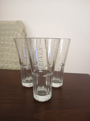 Metaxa Glasses set of 3 like new
