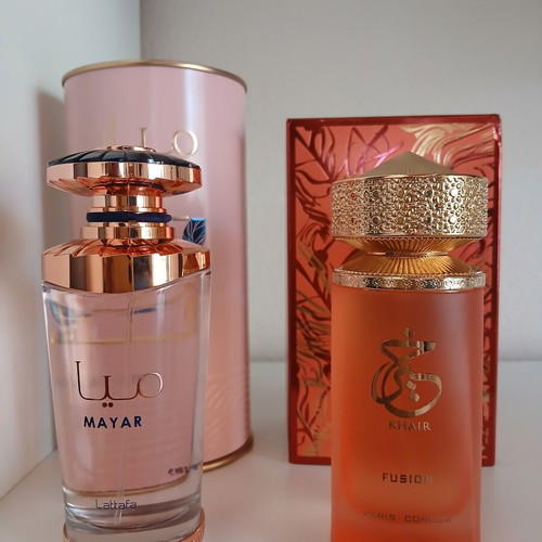 Lattafa Mayar and Paris Corner Khair Fusion Arabic perfume set