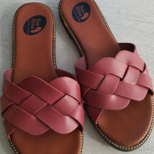 Sunshine anatomical women's sandals size 38, new, burgundy