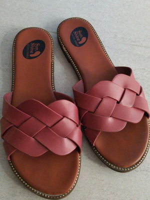 Sunshine anatomical women's sandals size 38, new, burgundy