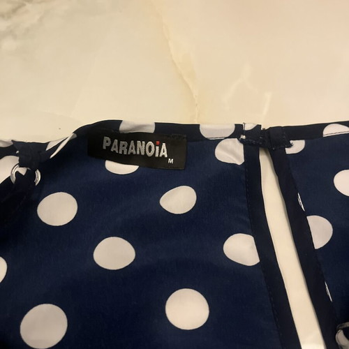 Navy Blue Polka Dot Jumpsuit Paranoia size M like new