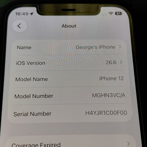 iPhone 12 64GB black like new with 7 months warranty and 100% battery