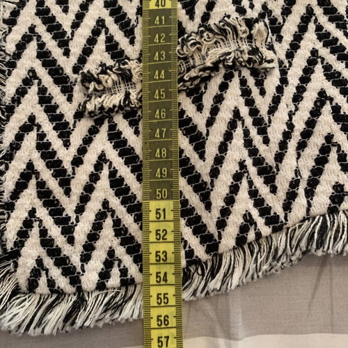 Mango wool jacket black and white size small like new
