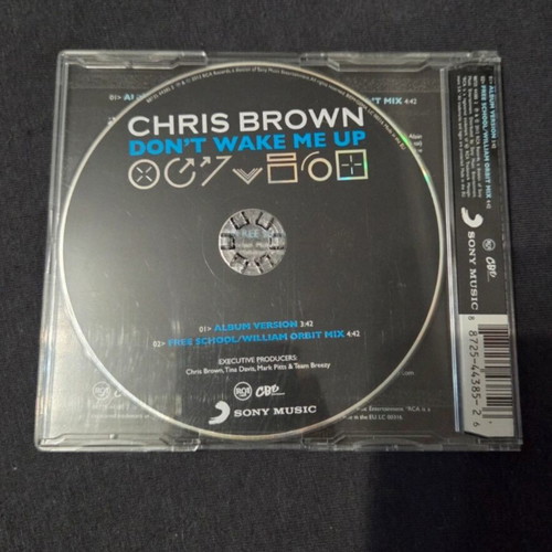 Chris Brown Don't Wake Me Up CD single like new