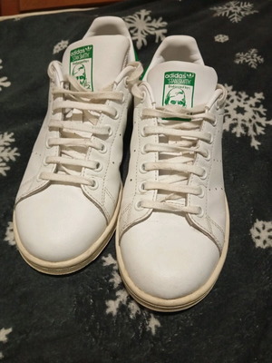 Adidas Stan Smith shoes used, athletic, size 38.5