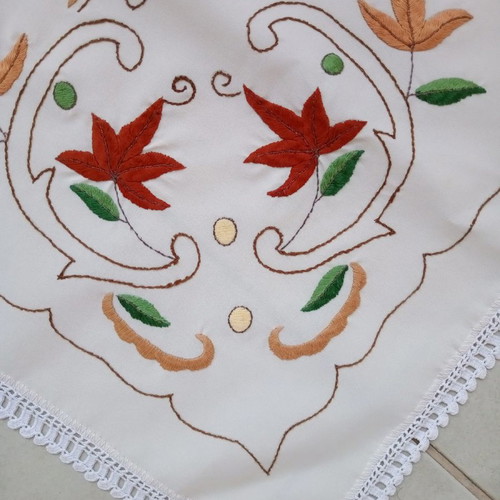 4 embroidery squares (together) handmade
