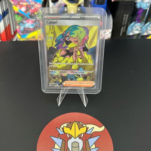 Pokémon Canari Secret Rare Holo Trainer-Supporter κάρτα σαν καινούργιο