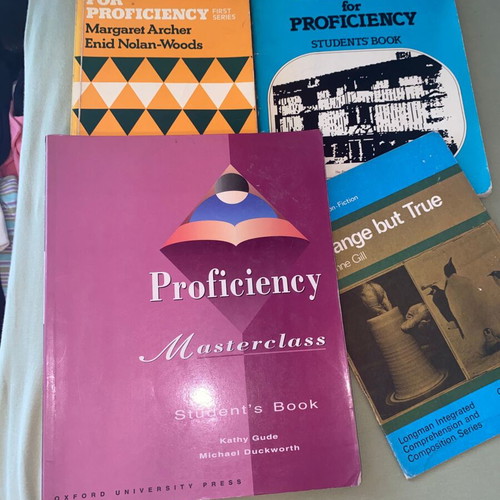 Proficiency English Learning Books used, set of 4