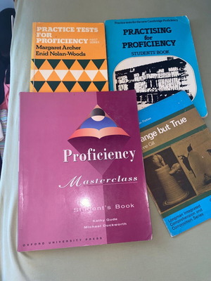 Βιβλία εκμάθησης Αγγλικών Proficiency μεταχειρισμένα, σετ 4