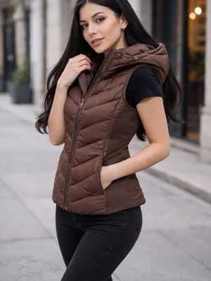 Vest new women's with hood