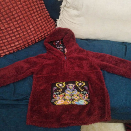 Coocootales warm sweatshirt new for 6-7 years old, burgundy