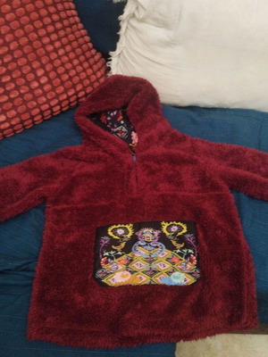 Coocootales warm sweatshirt new for 6-7 years old, burgundy