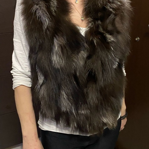 Rabbit fur vest like new, soya concept small and medium