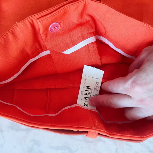 Zara women's tops and Shein orange pants set