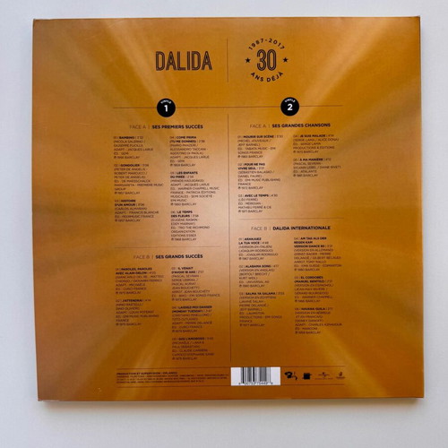 Dalida 30 Ans Déjà 2xLP France 2017 mint, pop