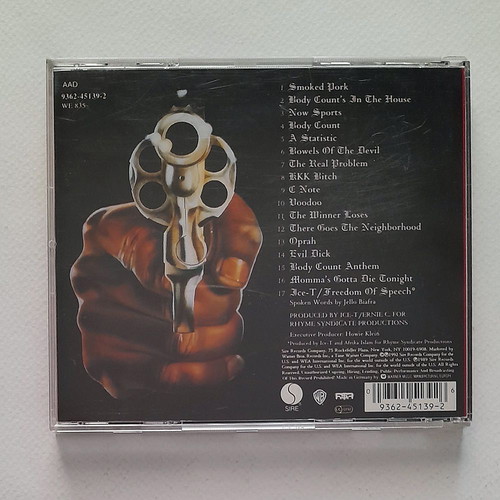 Body Count Body Count 1992 CD used, metal debut album