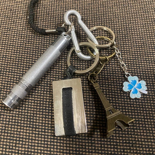Giorgio Armani keychains used, set of 4 pieces