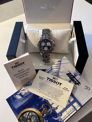 Tissot Chrono PRS 200 40mm σαν καινούργιο, ζαφείρι κρύσταλλο, μαύρο
