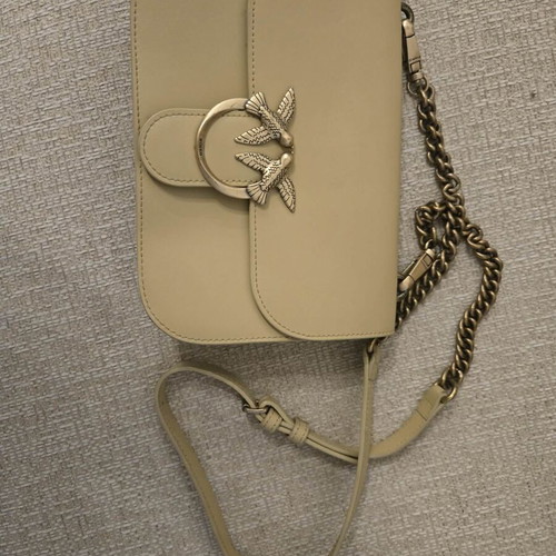 Leather bag Pinko like new, beige